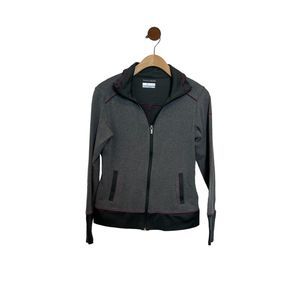 Columbia Womens Long Sleeve Top Size XS Grey Zip-up Omni-wick Hiking Grey